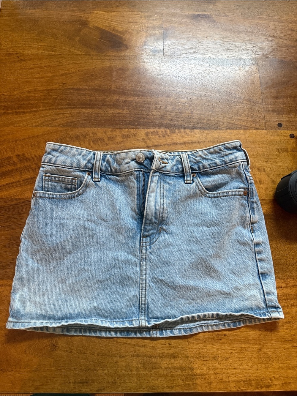 PacSun Light Blue Denim Mini Skirt